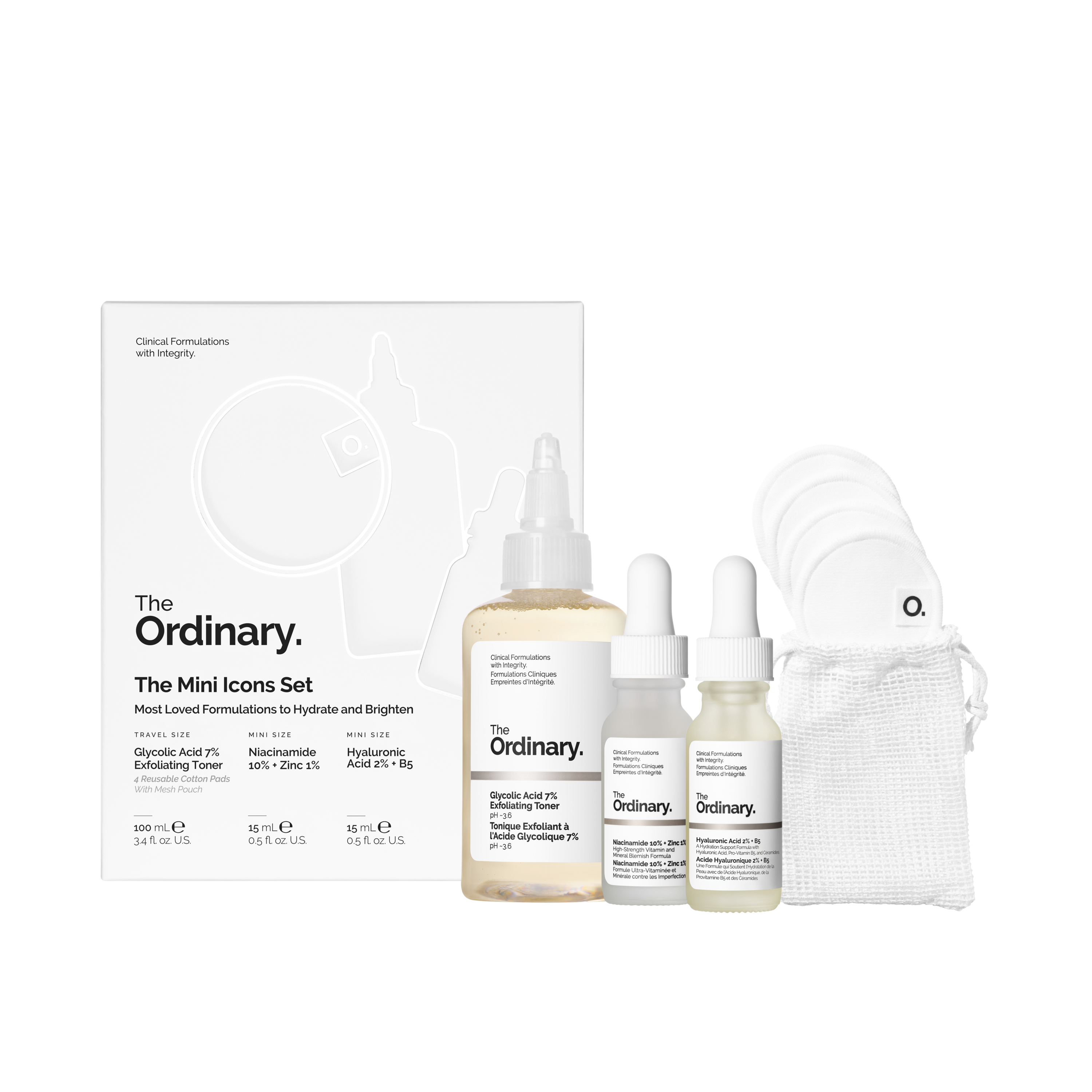 The Ordinary 🖤 The Mini Icons Set: Toner, Niacinamide, Hyaluronic Acid 🖤 BNIB - Image 5