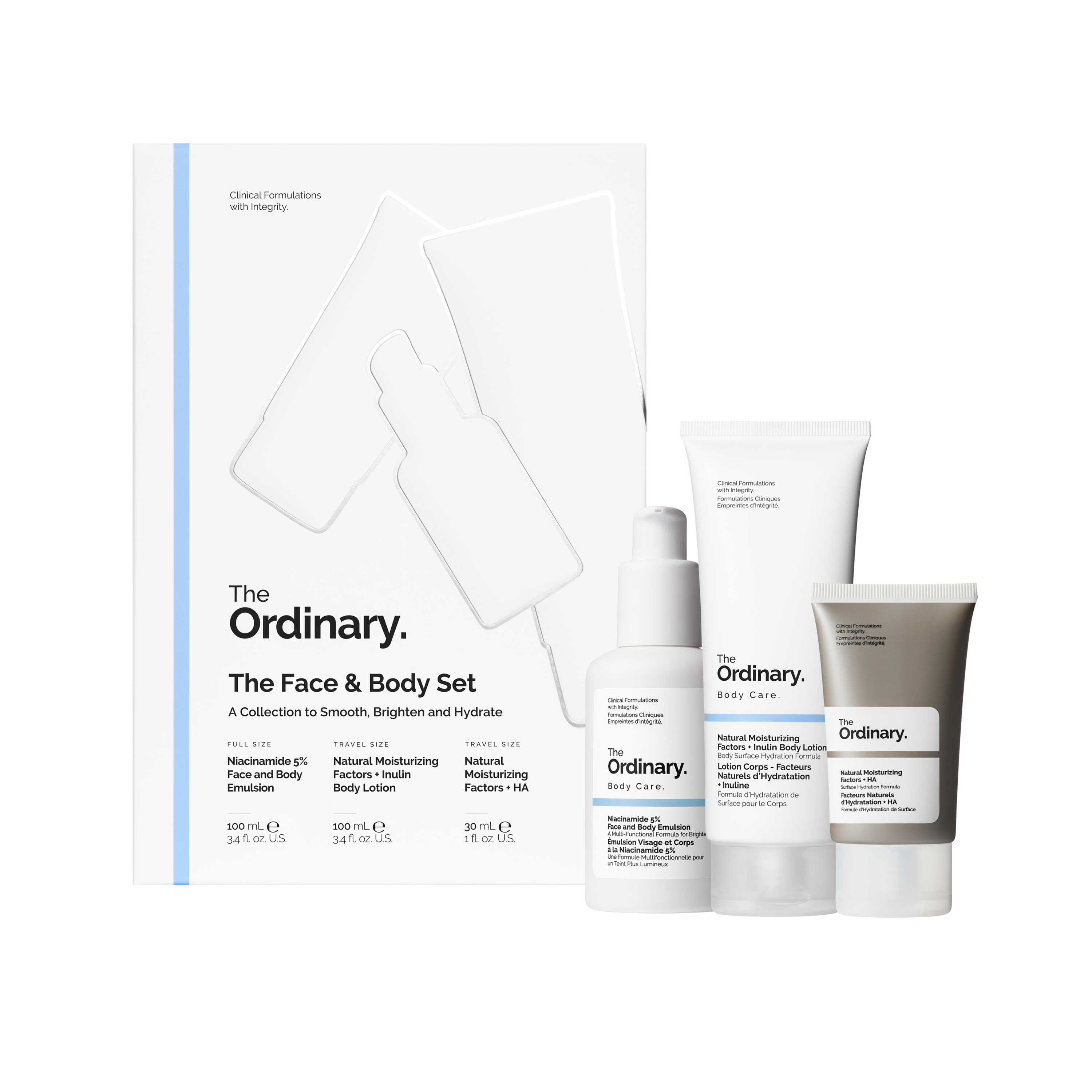 The Ordinary Face & Body Skincare Set Niacinamide 5% Emulsion, NMF+Inulin - Image 5